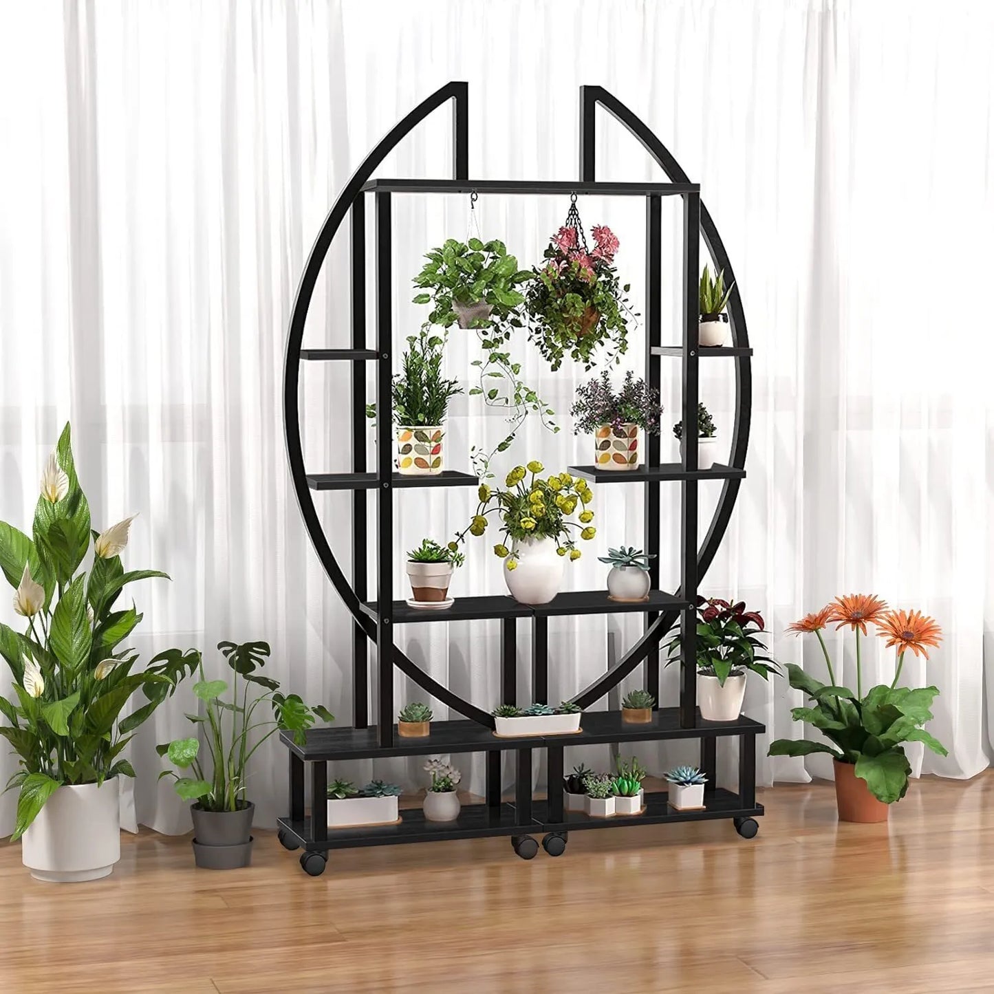 🎍Creative heart-shaped ladder plant frame🎍