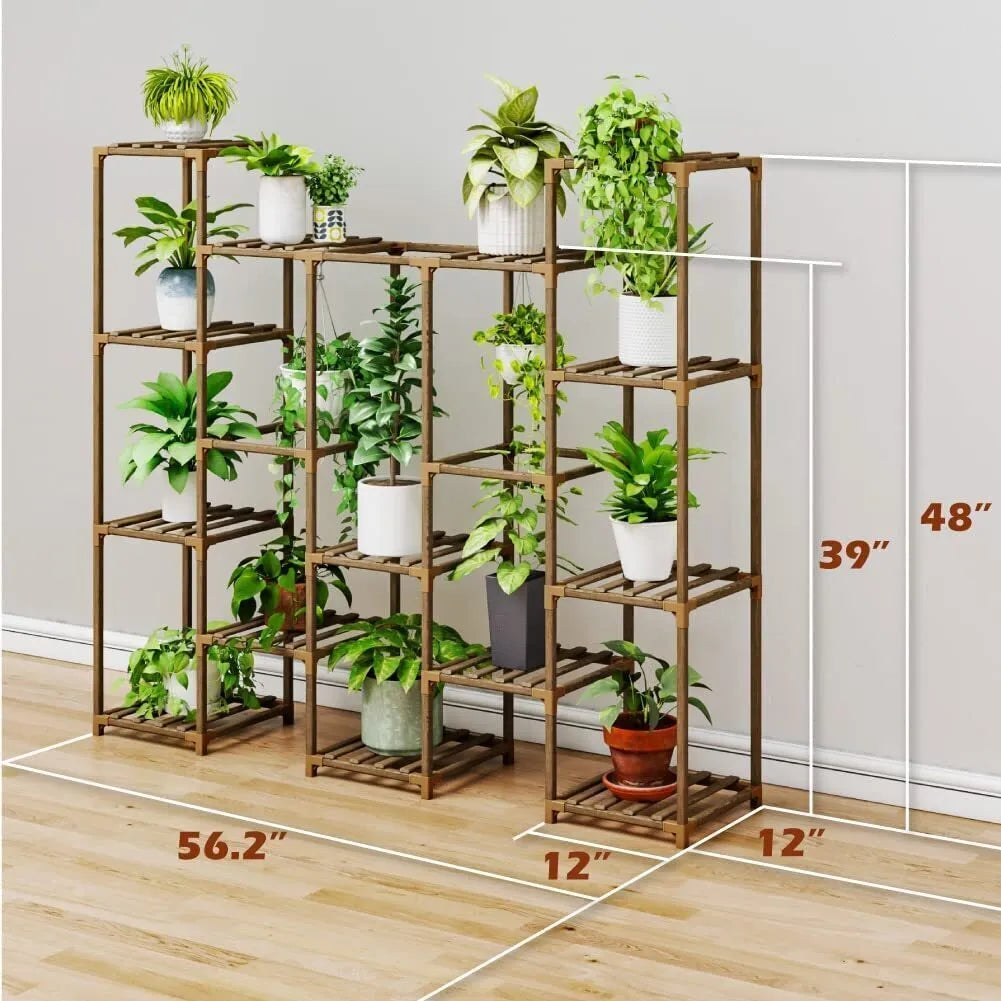 Plant stand indoor plant stand wooden outdoor multi-layer plant stand