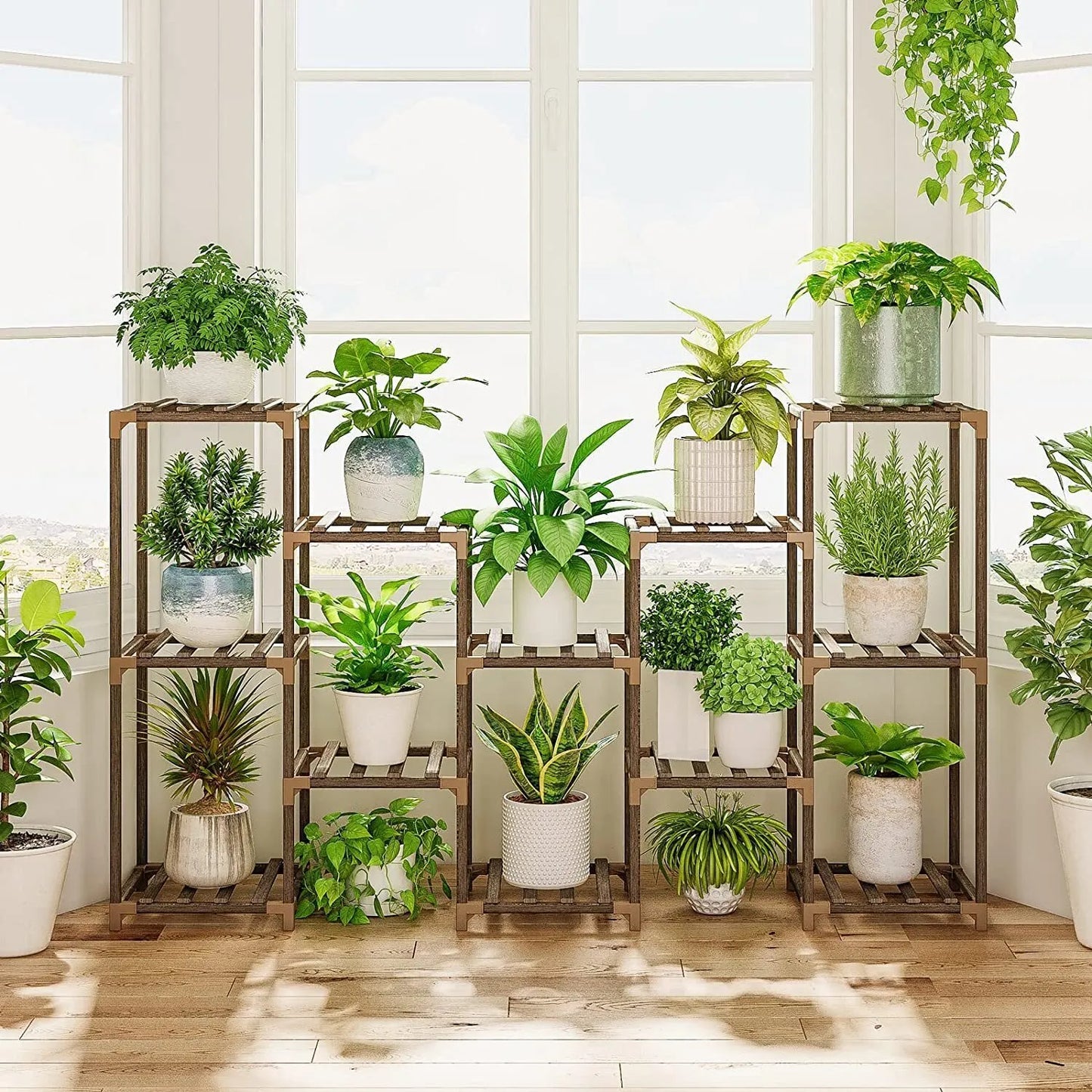 Plant stand indoor plant stand wooden outdoor multi-layer plant stand