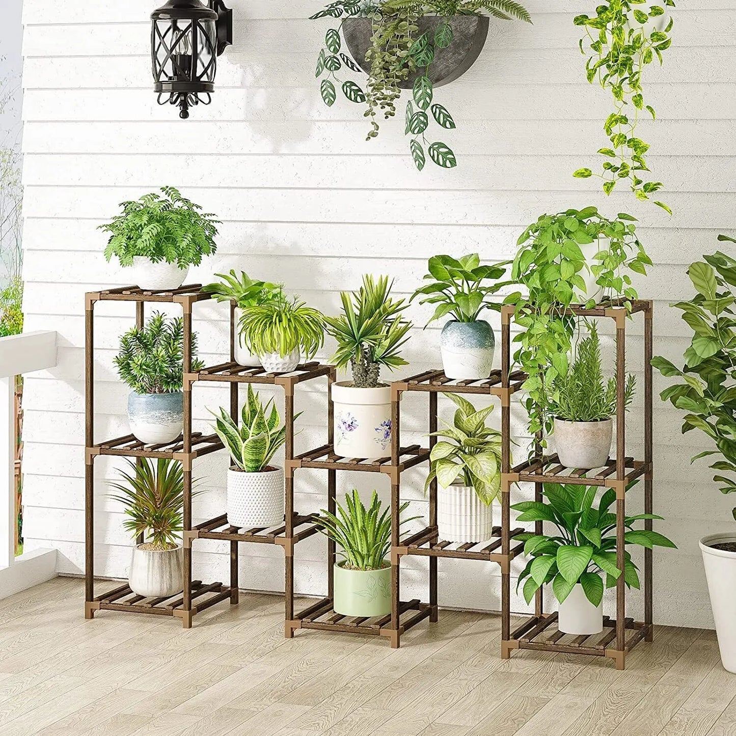 Plant stand indoor plant stand wooden outdoor multi-layer plant stand