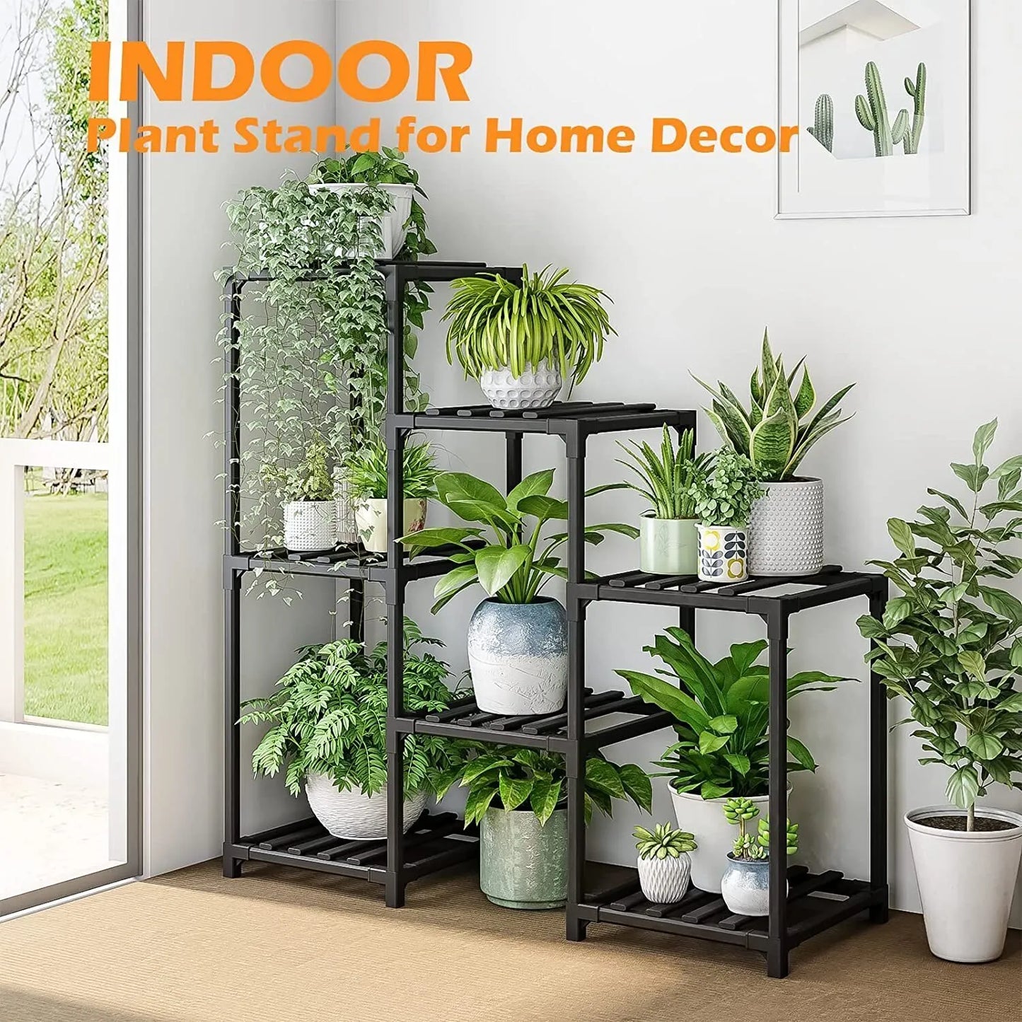 Plant stand indoor plant stand wooden outdoor multi-layer plant stand