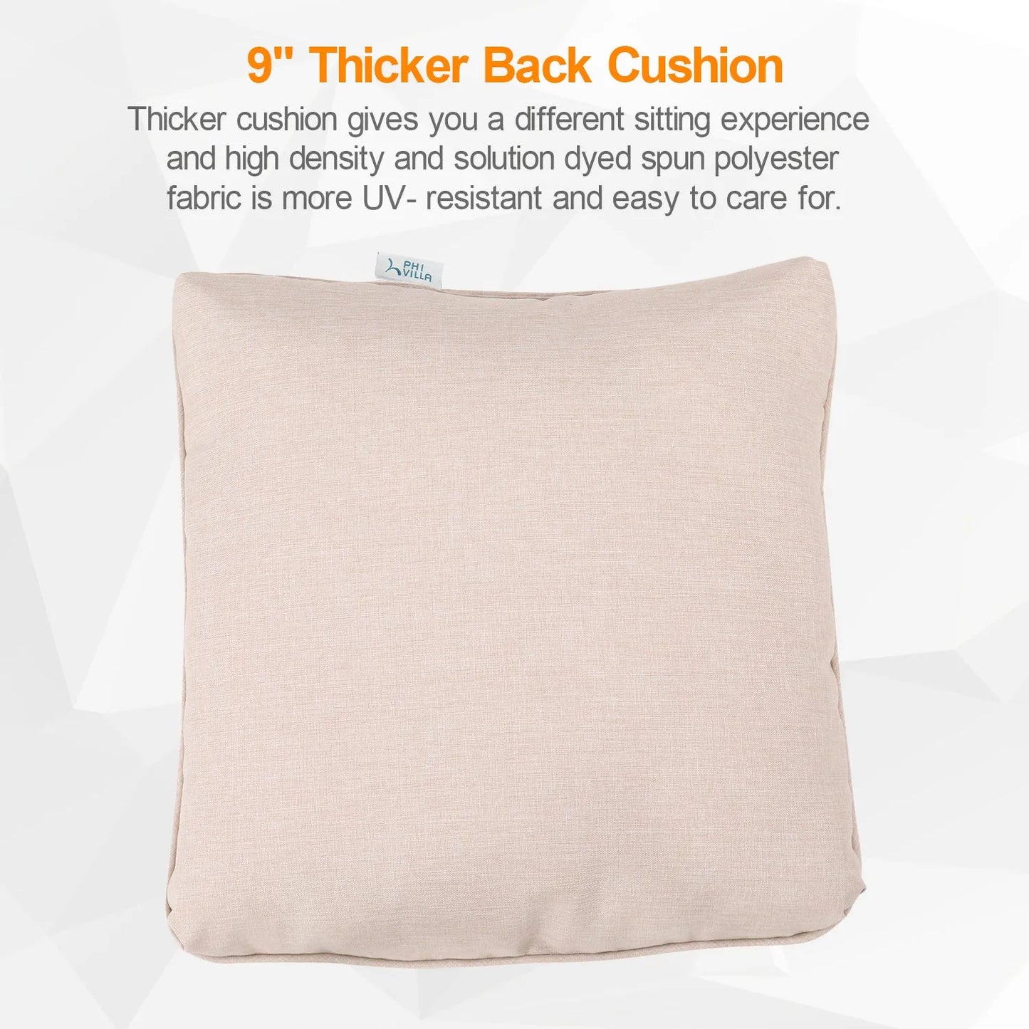 7-Piece Patio Dining Set With 6 Cushioned Steel & Rattan Chairs and Rectangle Table