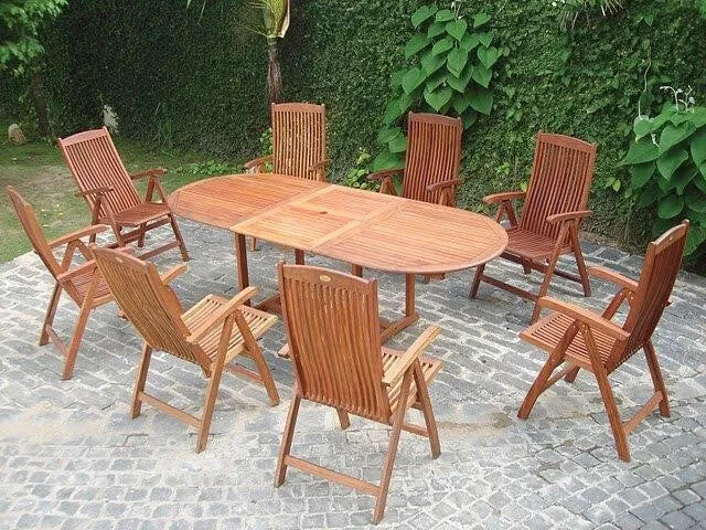 Amabel Oval 8 - Person 67'' Long Dining Set