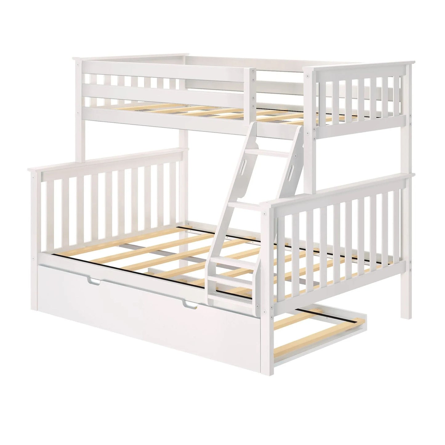 🎄Store Closing Sale💖Kids Solid Wood Twin-Over-Full Bunk Bed + Trundle Bed