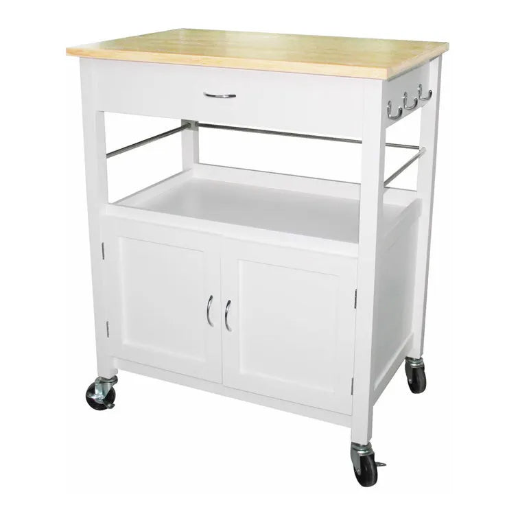 Carlijn Solid Wood Kitchen Cart