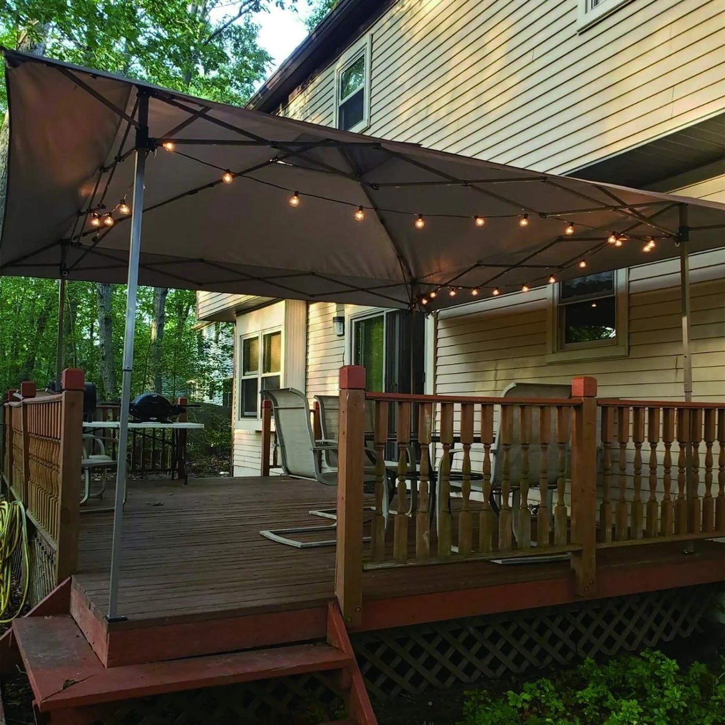 13' x 13' Straight Leg Pop-up Canopy Party Gazebo, 169 Sq. Ft of Shade