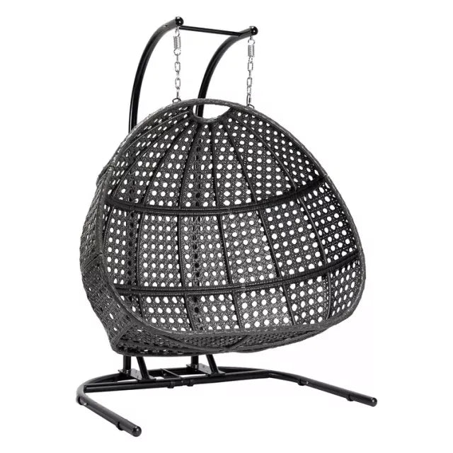 Patio Wicker Swing Chair With Stand Rain Cover Included - Bed Bath & Beyond