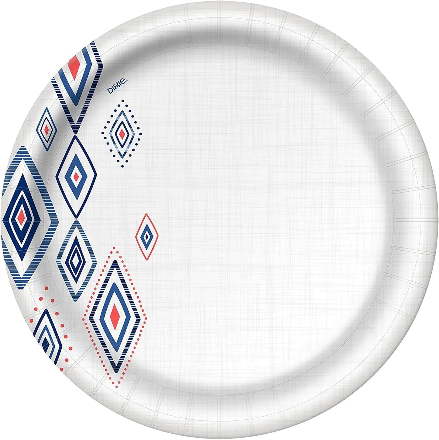 Dixie 10 Inch Paper Plates, Dinner Size Printed Disposable Plate, 204 Count (3 Packs of 68 Plates)