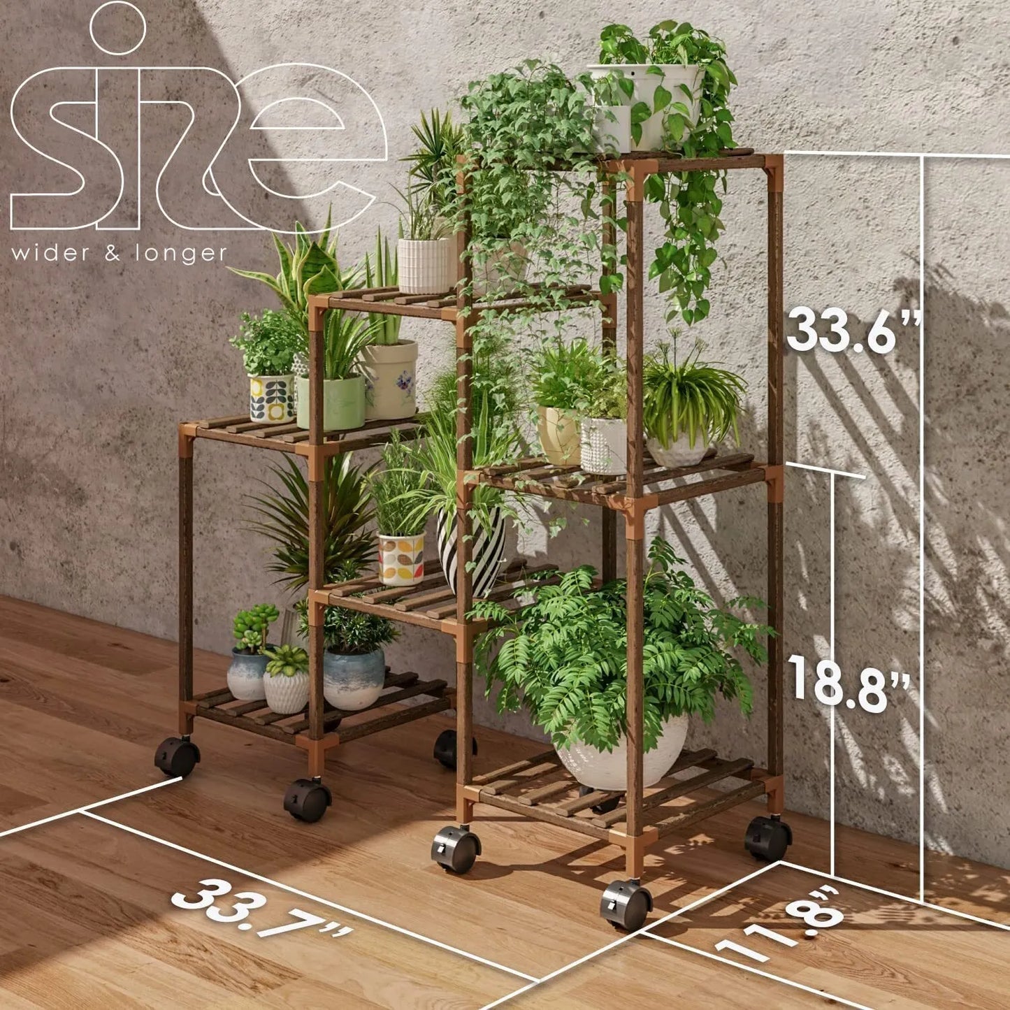 Plant stand indoor plant stand wooden outdoor multi-layer plant stand