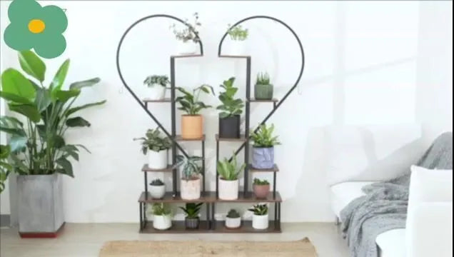 🎍Creative heart-shaped ladder plant frame🎍