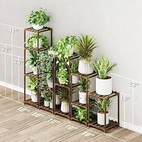 Plant stand indoor plant stand wooden outdoor multi-layer plant stand